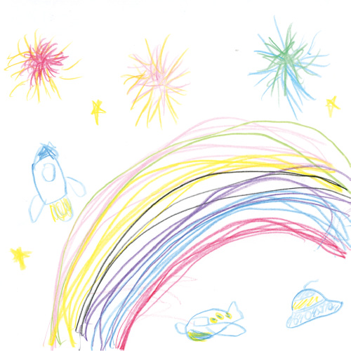 花火と虹と空飛ぶ仲間たち