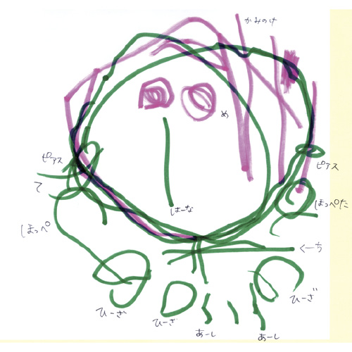 初めてお顔が描けるようになったんだよ!!