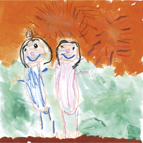 大好きなゆいちゃんと花火