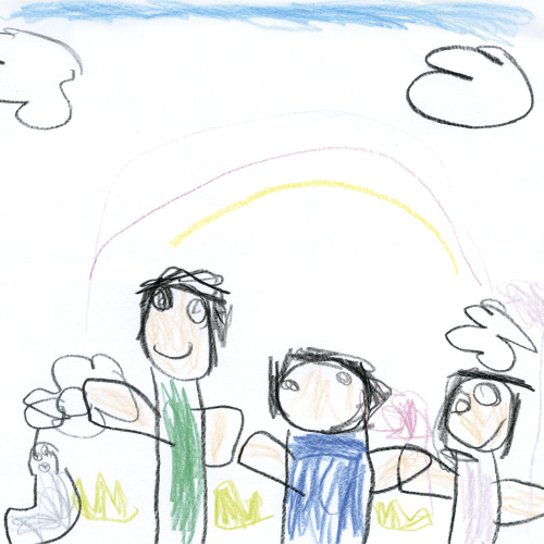 家族みんなでおさんぽ