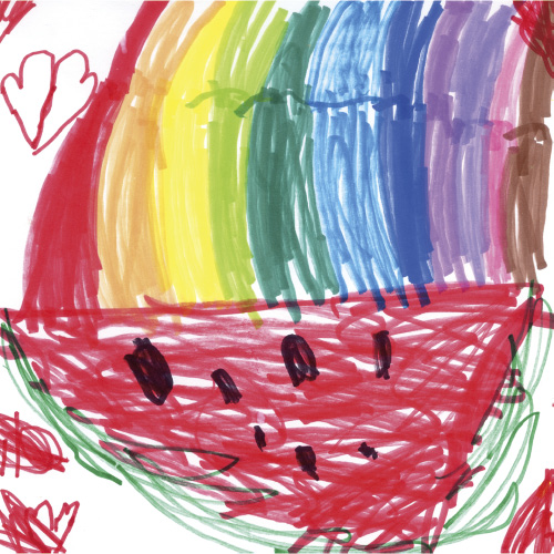 すいかレインボーかき氷