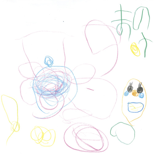 大好きなちょうちょとお豆とママ