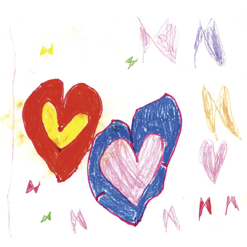 ハートとリボンのおえかき