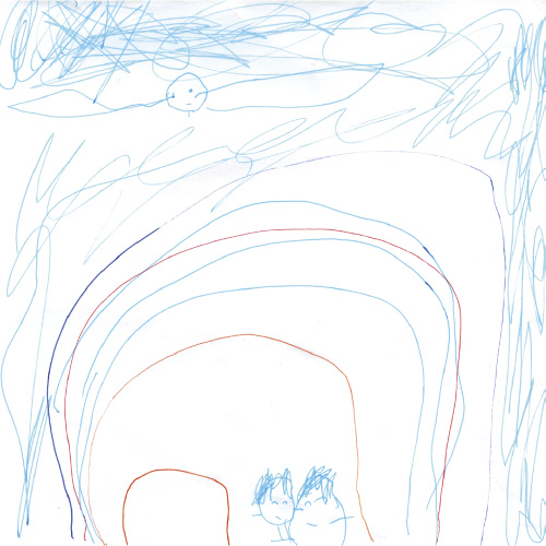 映画の帰りに見た虹