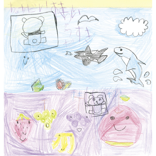 ふるーつたちがうみをみてる