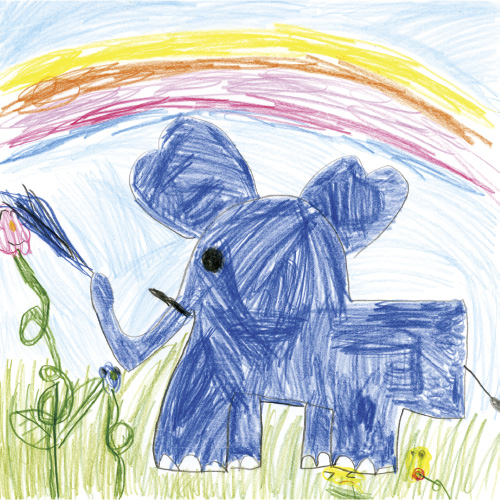 ぞうさんのおみずやり