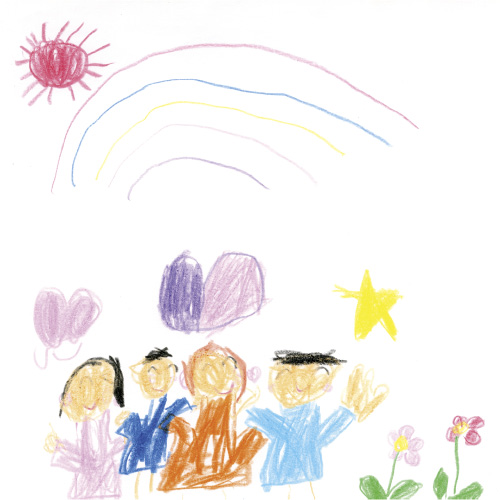 にじをみつけたよ