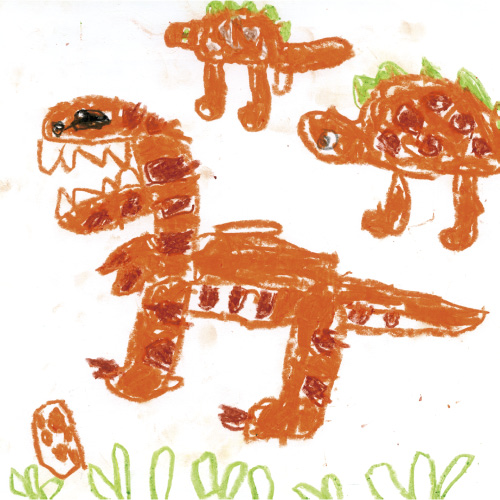 きょうりゅうたちのおさんぽ