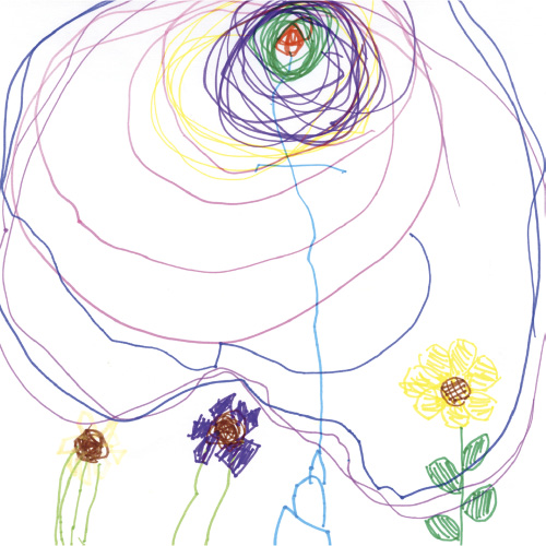 はなびがさいた