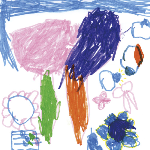 りぼんとお花畑とネックレス