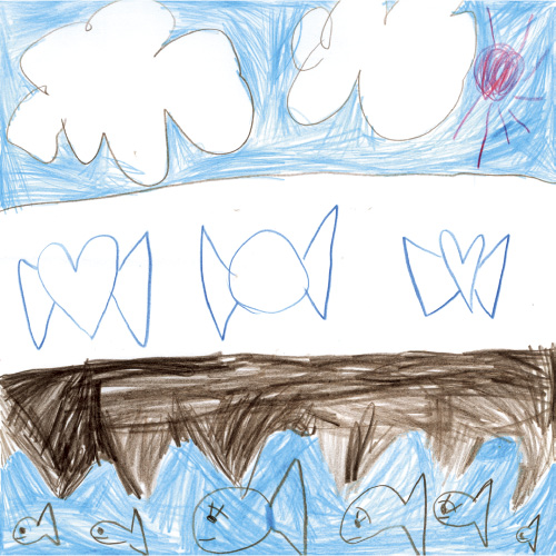 おさかなの家族と大好きなリボン