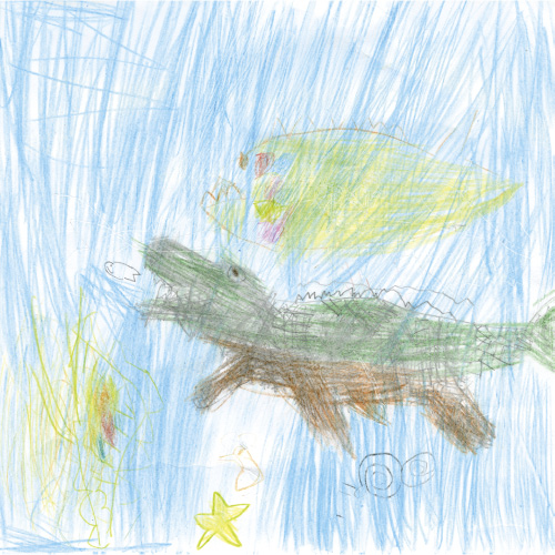 モササウルスがいるきれいな世界