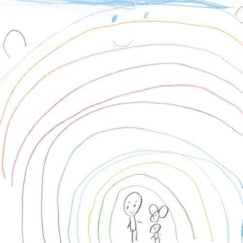 えがおのかわいいにっこりにじ