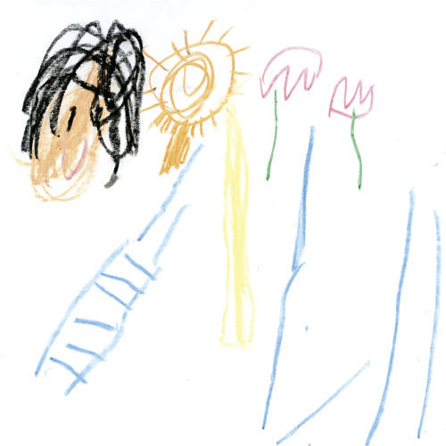 公園で遊ぶママ