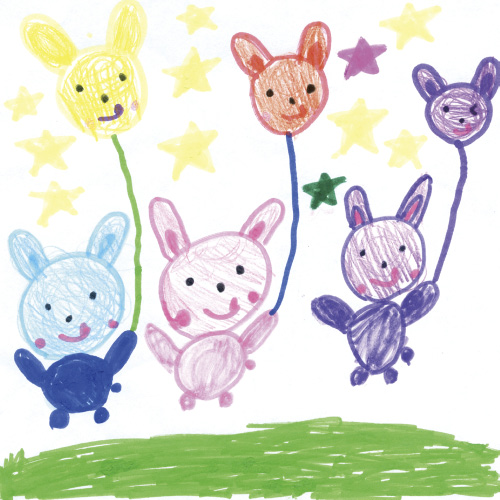 レインボーうさぎ