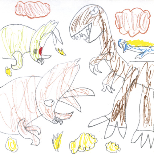 北アメリカの恐竜バトル