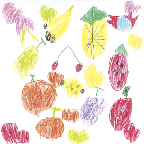 ハート　フルーツ　もりだくさん