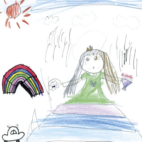 おでかけ　しなもんのにんぎょうおかったあとにそとにでたとき