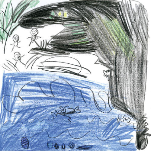 家族で川あそび