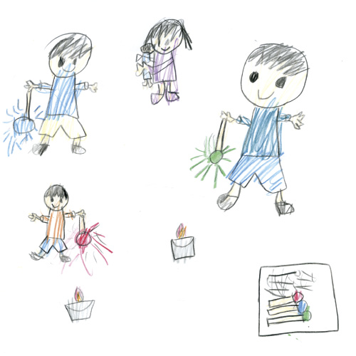 ともだちとはなび