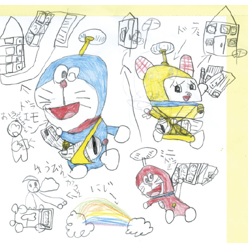 みんなで新聞配り