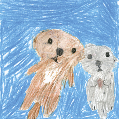 だいすきななかよしのラッコたち