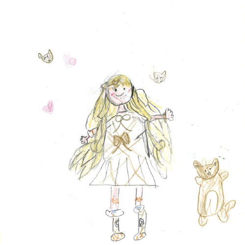 かわいい女の子とくまちゃん