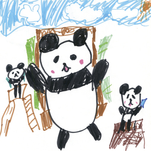 かわいいかわいいどうぶつ森のパンダ