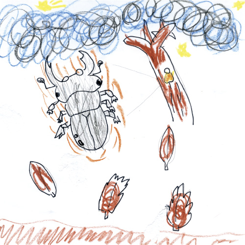 大好きなクワガタのくわちゃん