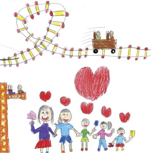 大好きな遊園地、大好きな家ぞく