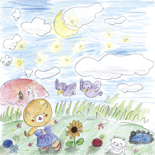 星空と動物たち