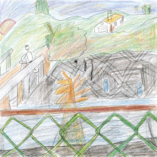 秋の日の夕焼け空