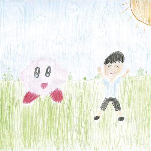 大好きなカービィと遊ぶぼく